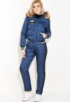 Костюм женский теплый с манжетами на рукавах 77PD859 (синий) Костюм женский теплый с манжетами на рукавах 77PD859 (синий)
