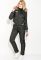 Костюм женский теплый с манжетами на рукавах 77PD859 (черный)