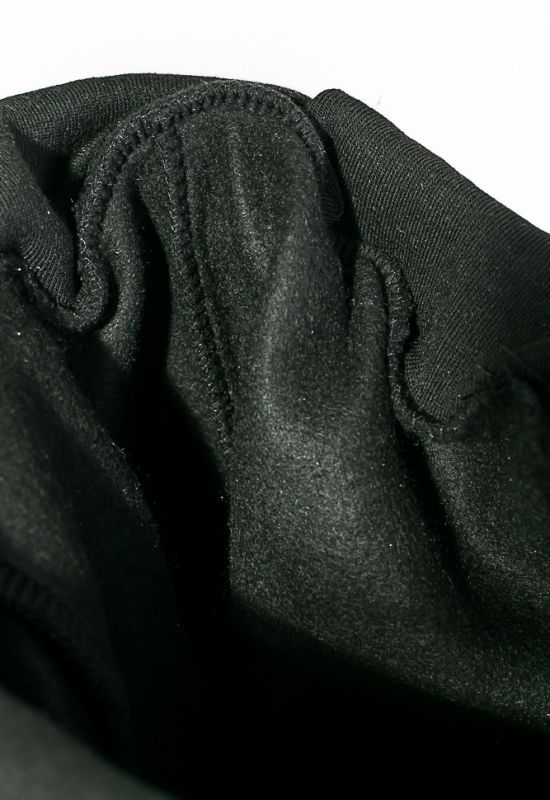 Костюм жилетка батник штаны утепленный на флисе 77PD862 (черный)