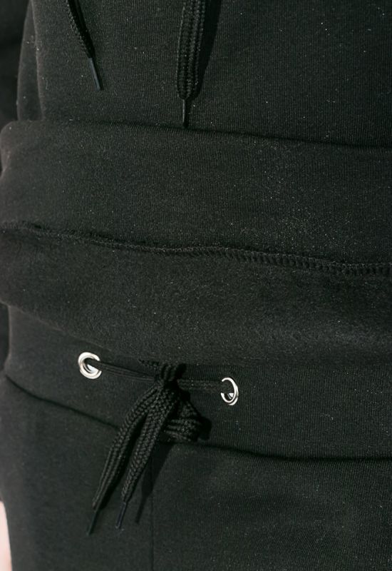 Костюм Жилетка на меху батник штаны утепленный 77PD866 (черный)