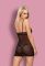 Комплект Obsessive 840-CHE-1 CHEMISE (чорний)