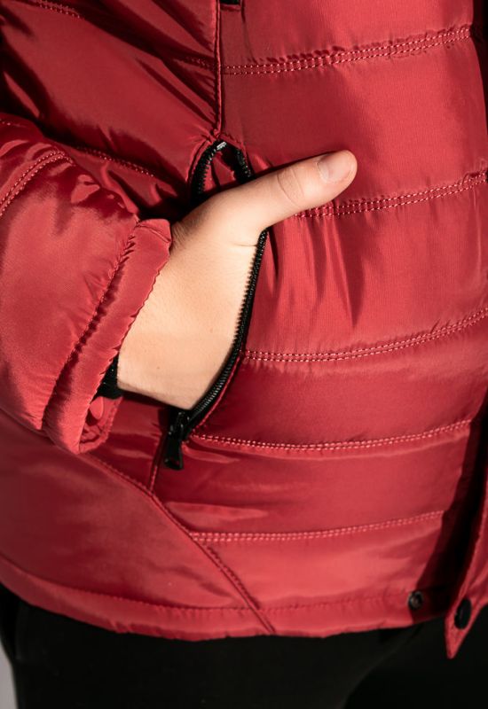 Куртка 120PSAM006 (бордовый)