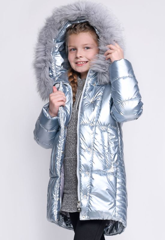 Куртка для девочки DT-8283-20 (серебряный)