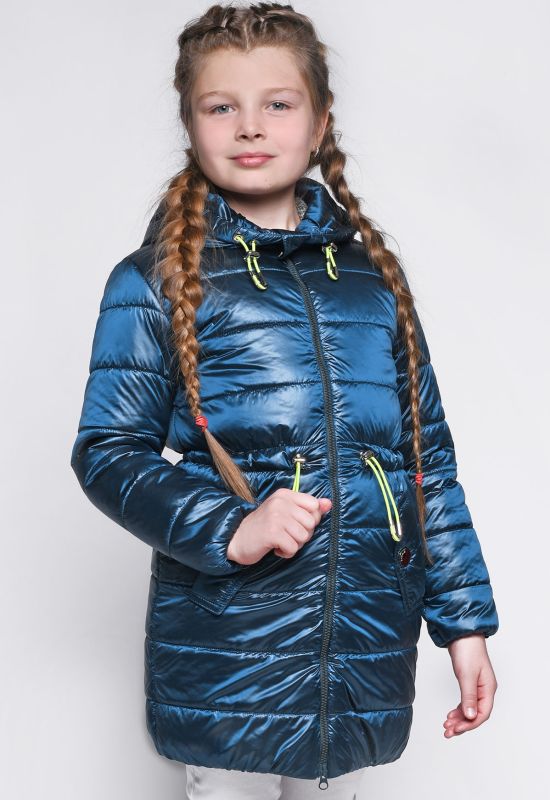 Куртка для дівчинки DT-8289-18 (морська хвиля)