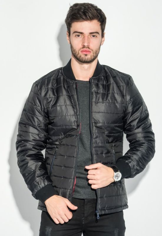 Куртка мужская демисезон 491F003 (черный/бордовый)