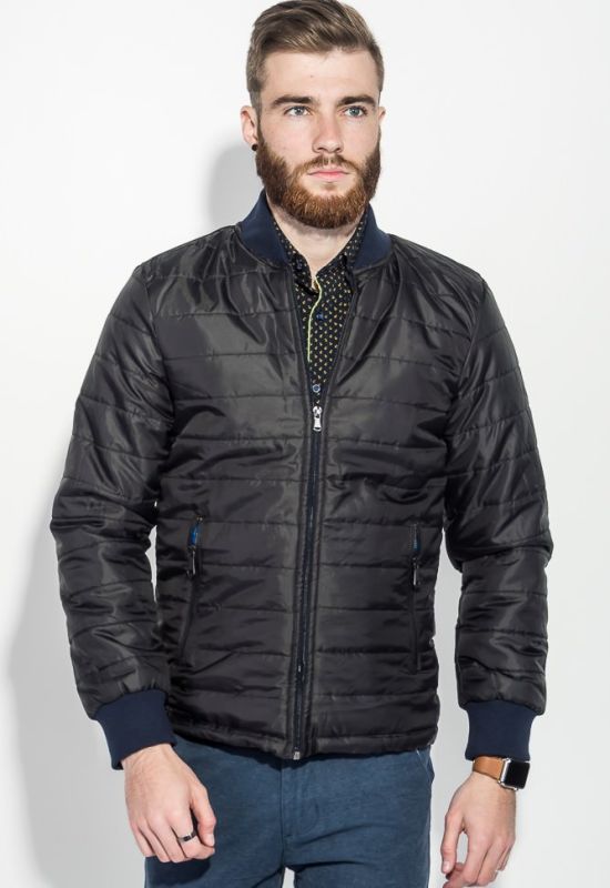 Куртка мужская демисезон 491F003 (черный/терракотовый)