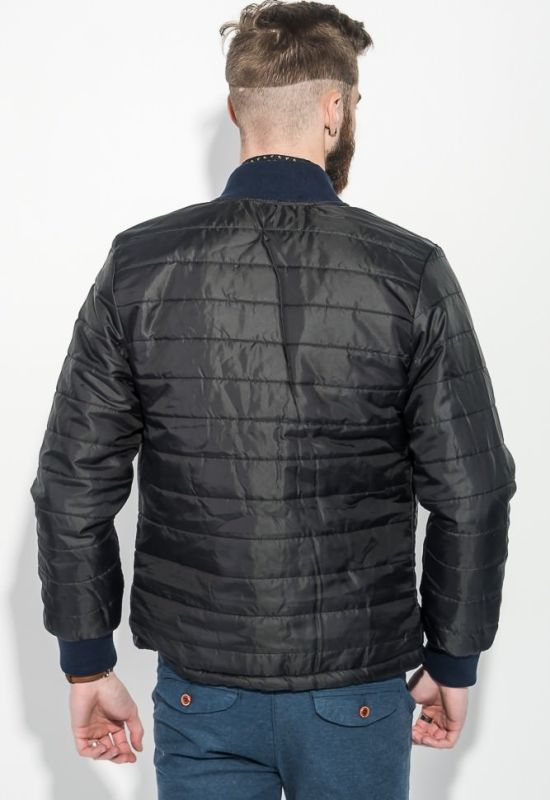 Куртка чоловіча демісезон 491F003 (чорний/теракотовий)