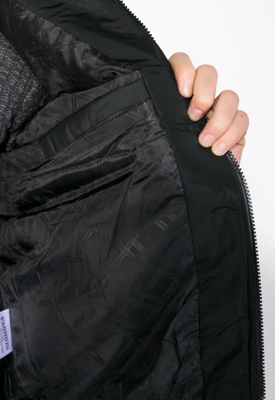 Куртка чоловіча на блискавці 825K005 (чорний)