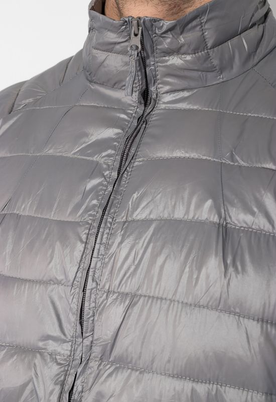 Куртка мужская на змейке 191V002 (серый)