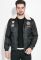 Куртка чоловіча з коміром зі штучного хутра 178V001 (чорний)