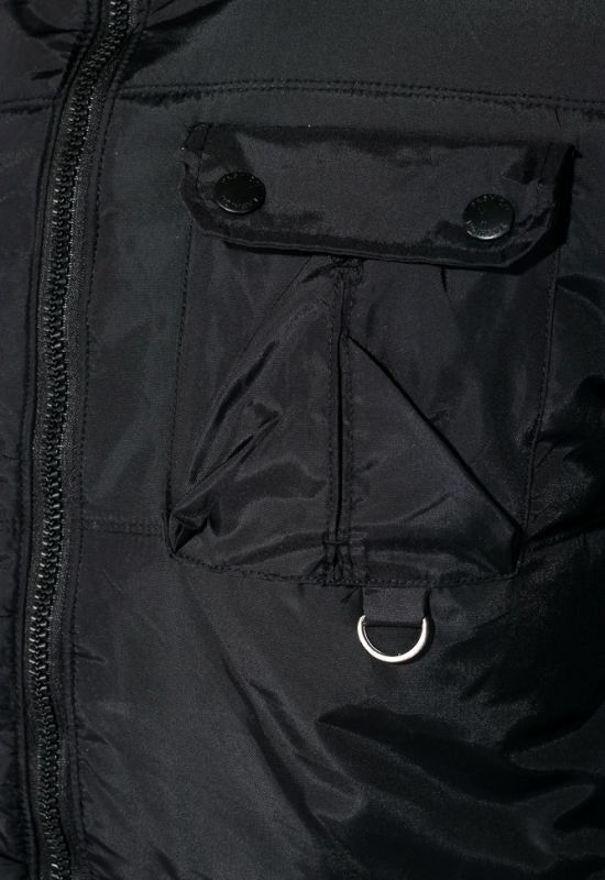 Куртка чоловіча подовжена 181V001 (чорний)
