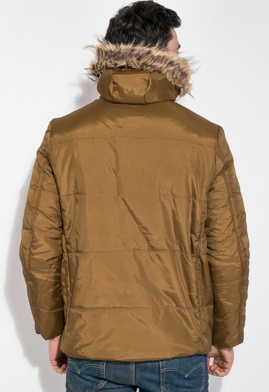 Куртка мужская удлиненная 181V001 (темно-горчичный)