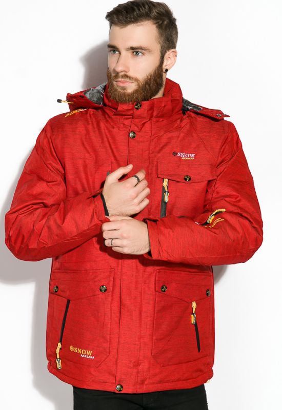 Куртка спорт 120PMH985-21 (червоний/меланжевий)