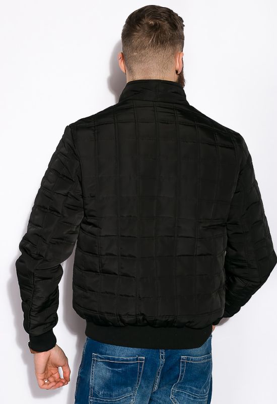 Куртка стьобана 120PELK143 (чорний)