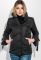 Куртка жіноча з бантиками на рукавах 72PD201 (чорний)