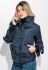 Куртка жіноча з бантиками на рукавах 72PD201 (темно-синій)