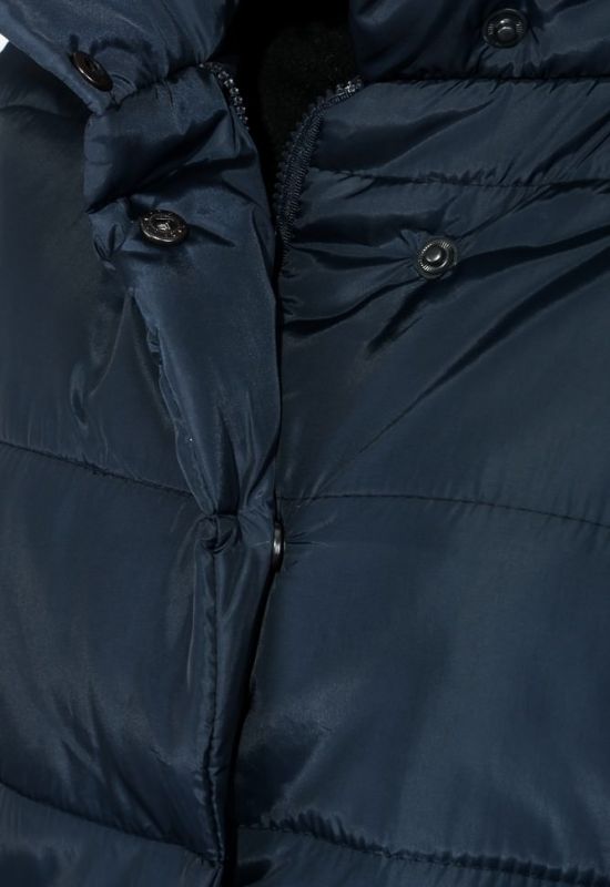 Куртка женская с бантиками на рукавах 72PD201 (темно-синий)