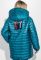 Куртка женкая с капюшоном с нашивкой на спине 76PD1115 (лазурный)