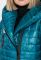 Куртка женкая с капюшоном с нашивкой на спине 76PD1115 (лазурный)