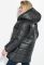 Жіноча куртка з капюшоном з нашивкою на спині 76PD1115 (чорний)