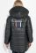 Жіноча куртка з капюшоном з нашивкою на спині 76PD1115 (чорний)