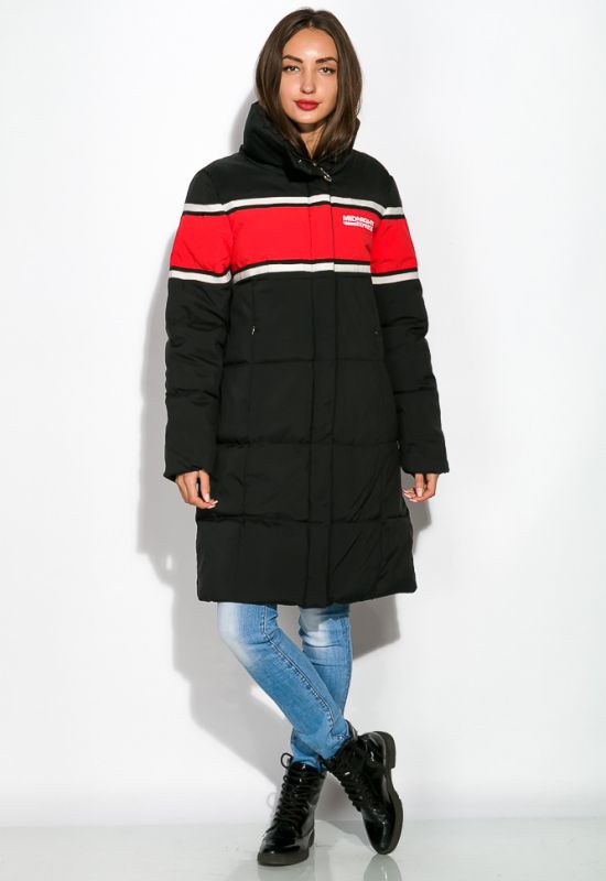 Куртка жіноча 120P520 (чорний/червоний)