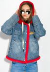 Куртка женская 120PAZZ021 (синий/красный) Куртка женская 120PAZZ021 (синий/красный)