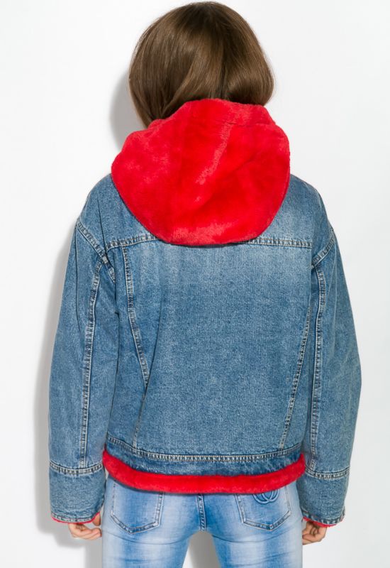 Куртка жіноча 120PAZZ021 (синій/червоний)