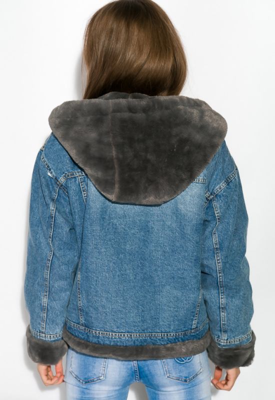 Куртка женская 120PAZZ021 (синий/серый)