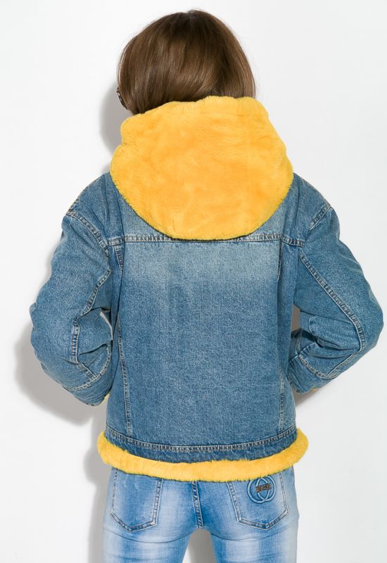 Куртка женская 120PAZZ021 (синий/желтый)