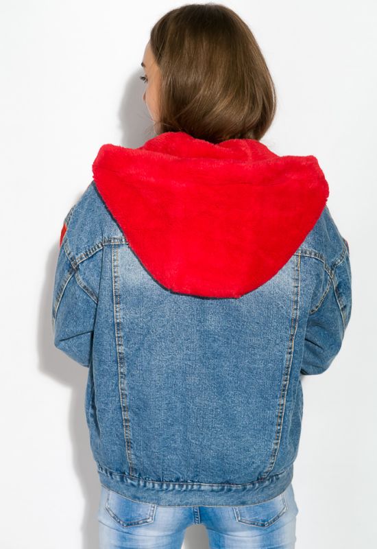 Куртка жіноча 120PAZZ025 (синій/червоний)
