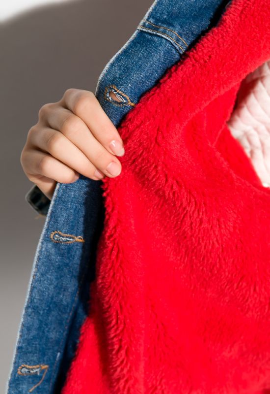 Куртка женская 120PAZZ025 (синий/красный)