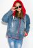 Куртка женская 120PAZZ083 (синий/красный)
