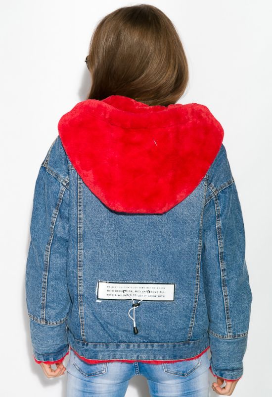 Куртка женская 120PAZZ083 (синий/красный)