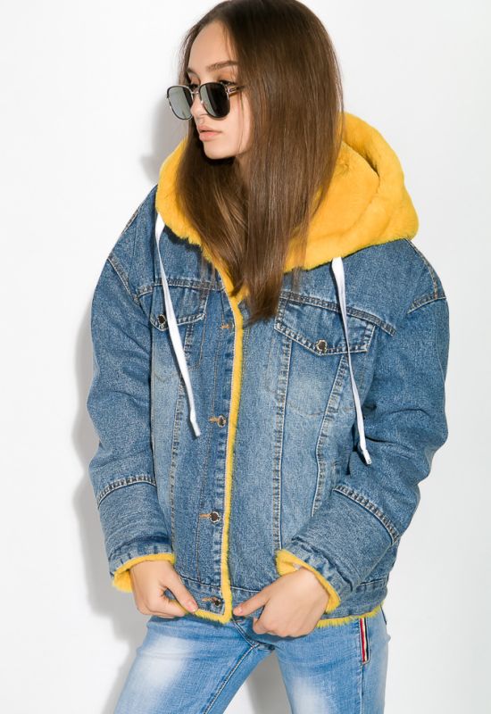 Куртка жіноча 120PAZZ083 (синій/жовтий)
