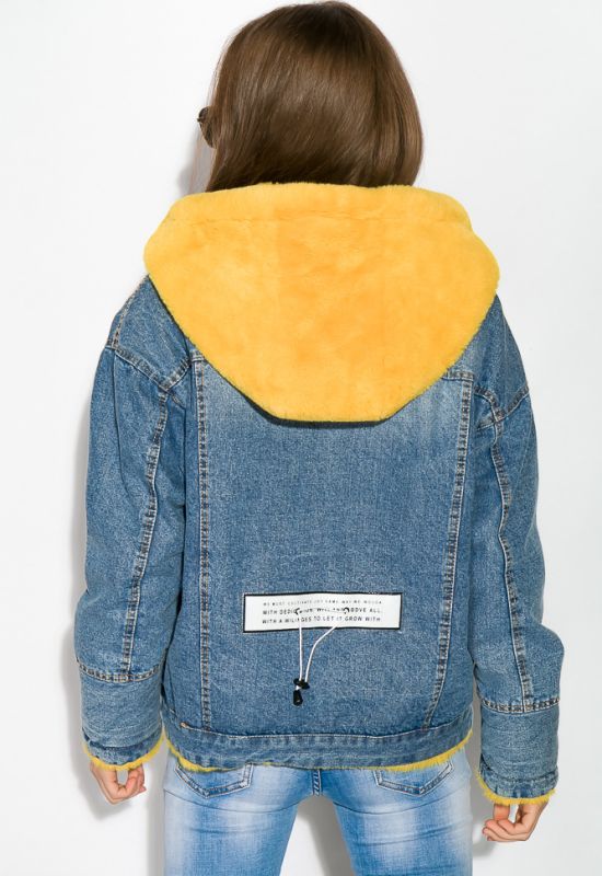 Куртка жіноча 120PAZZ083 (синій/жовтий)