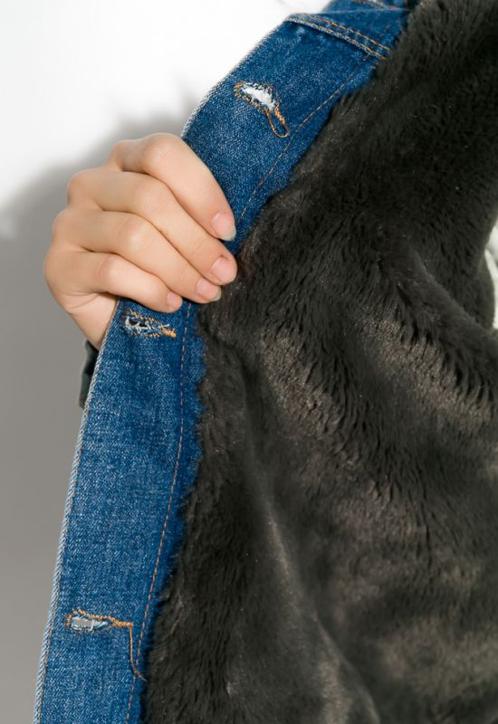 Куртка женская 120PAZZ101 (синий/серый)