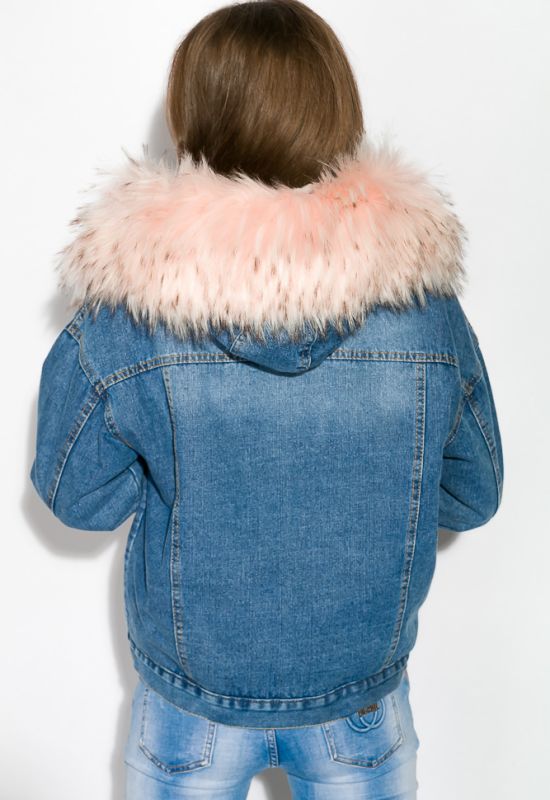 Куртка женская 120PAZZ105 (синий/розовый)