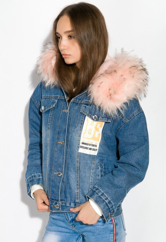 Куртка женская 120PAZZ106 (синий/розовый)