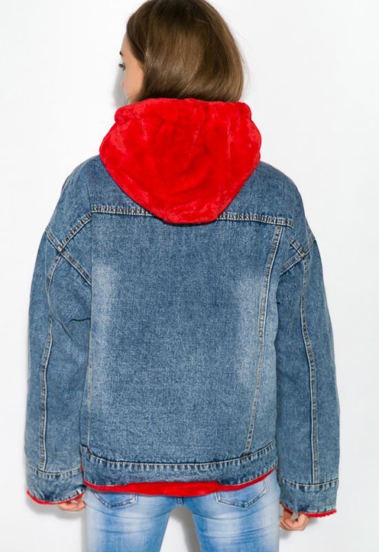 Куртка женская 120PAZZ1870 (синий/красный)