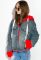 Куртка женская 120PAZZ565 (синий/красный)