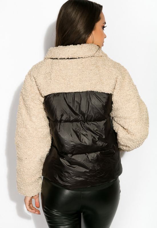 Куртка женская 120PSKL6118 (черный/молочный)