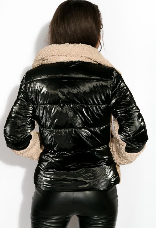 Куртка женская 120PSKL6268 (черный/молочный)
