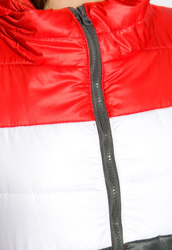 Куртка женская 120PVAS2017 (красный/серый)