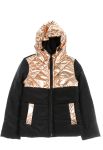Куртка жіноча 120PVI001 junior (чорний/золотий)