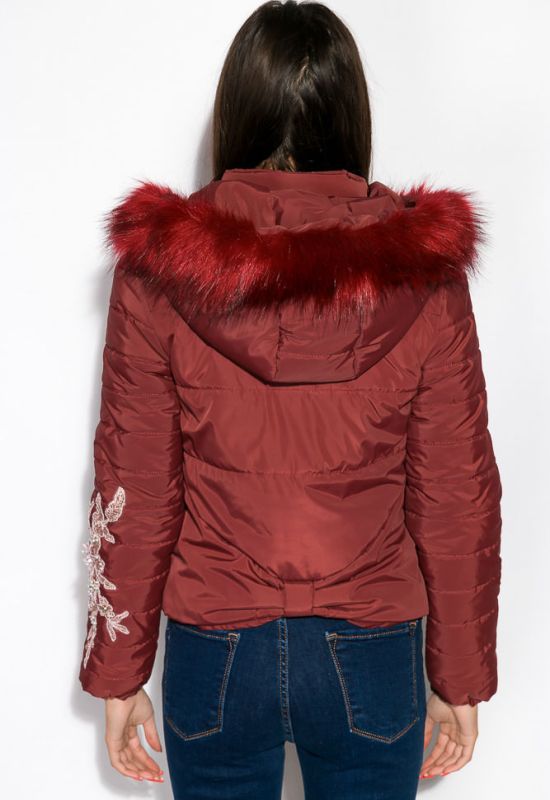 Куртка женская 121P017 (бордовый)