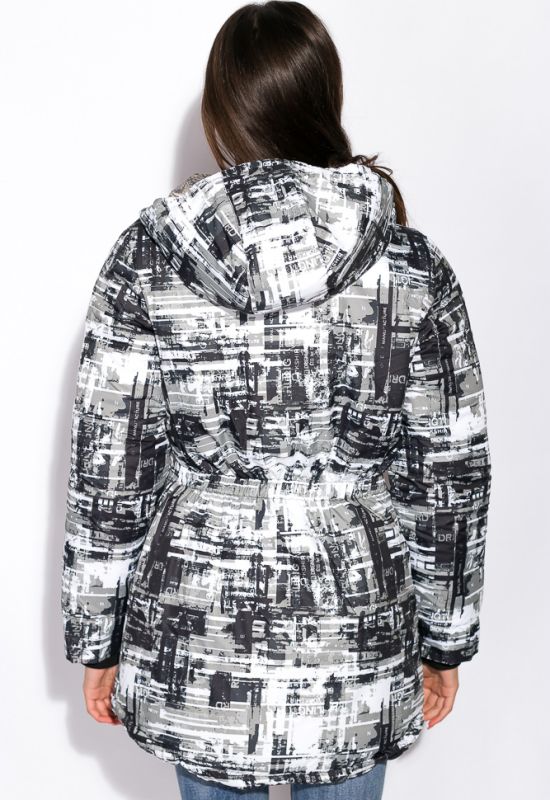 Куртка жіноча 121P025 (чорний/сірий)