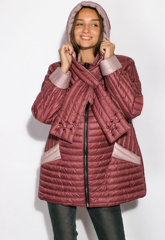 Куртка жіноча 127P005 (сірий/рожевий)