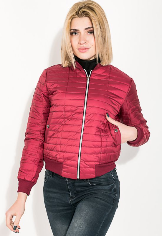 Куртка женская демисезонная 80PD1203 (бордовый)