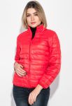 Куртка жіноча демісезонна на блискавці 191V004 (червоний)